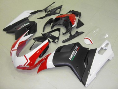 Ducati 848 1098 1198 2007-2014 - Nero Opaco Bianco Rosso