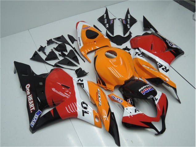 Honda CBR 600 RR 2009-2012 - Arancia Rosso Nero Repsol