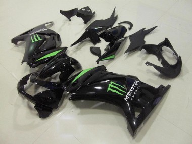 Kawasaki ZX 250R 2008-2012 - Nero Verde Monster Energy