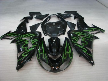 Kawasaki ZX10R 2006-2007 - Nero Verde Fiamma