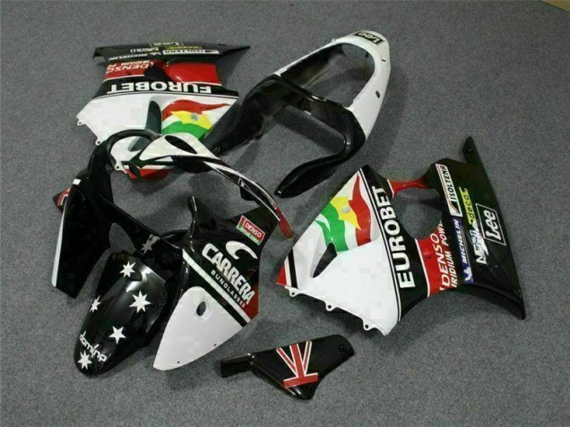 Kawasaki ZX6R 2000-2002 - Nero Bianco Eurobet