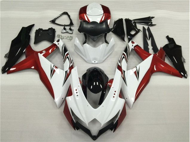 Suzuki GSXR 600 / 750 K8 2008-2010 - Bianco Rosso Nero