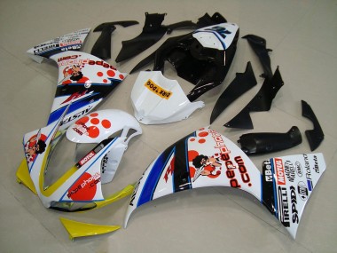 Yamaha R1 2009-2011 - Bianco Nero Pepe Phone