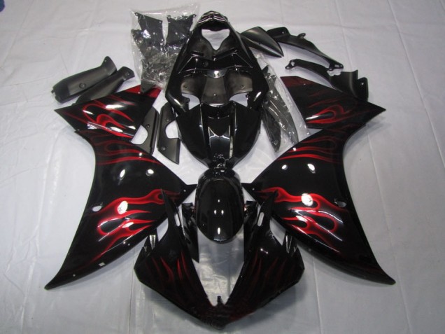 Yamaha R1 2009-2011 - Nero Rosso Fiamma