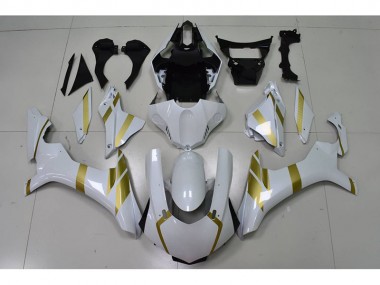 Yamaha R1 2015-2019 - Bianco con Oro Decal