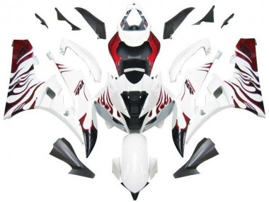 Yamaha R6 2006-2007 - Bianco Rosso Fiamma